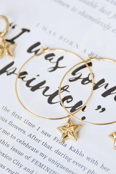 Earrings Put Star in my Hand Plata Acero inoxidable h5 Imagen2